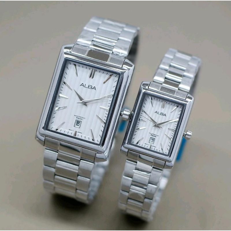 Jam Tangan Stainliss Steel Sepasang Couple Jam Tangan Terlaris Pria dan Wanita