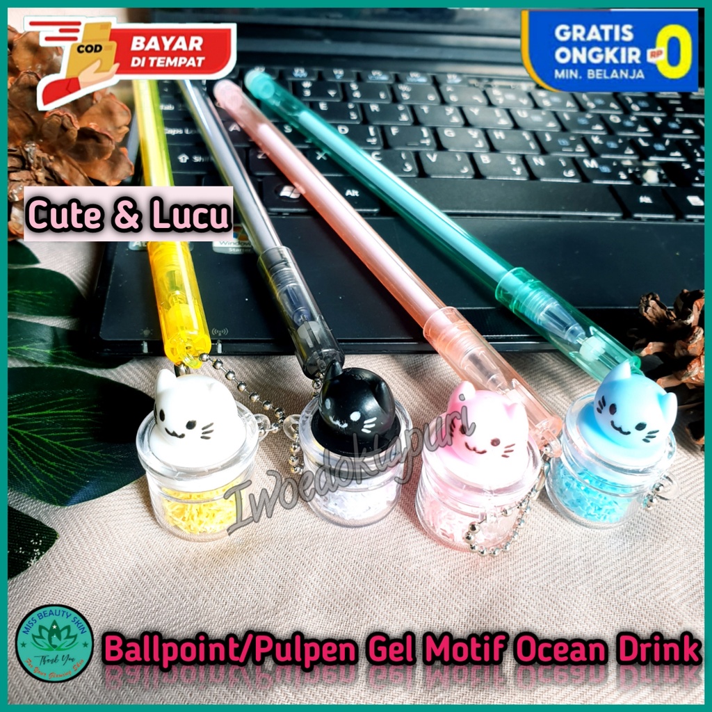 

Pulpen Bulpen Gantungan Fancy Cat Cup Warna Warni Ballpoint Gel Lucu Karakter Unik Korea Import Viral Harga Grosir Promo Murah Bisa Cod