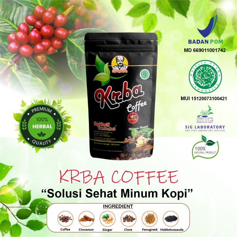 

KRBA Coffee Kopi Racik Bumbu Arab (200 gr)