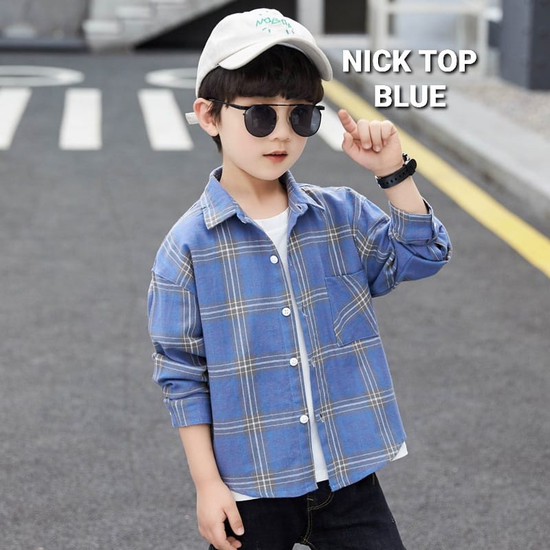 BAJUKIDDIE NICK TOP KEMEJA CASUAL FASHION ANAK COWOK KOREA IMPORT