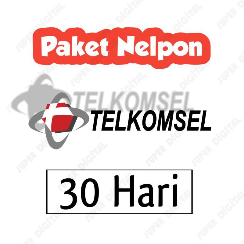 Paket Telpon/Nelpon Telkomsel Nelfon Nasional 30 Hari 7 Hari 3 Hari