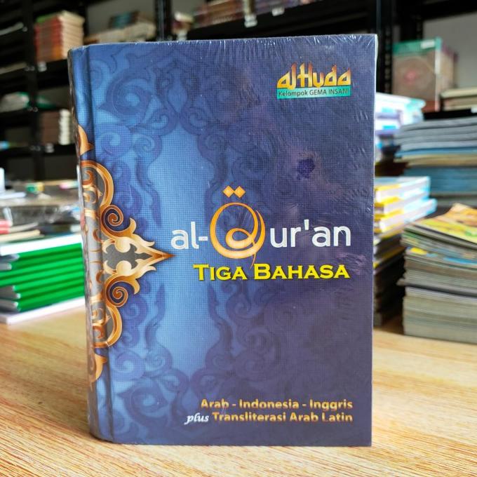 Alquran 3 Bahasa Arab Indonesia Inggris Plus Latin A5 Al-Quran Alhuda