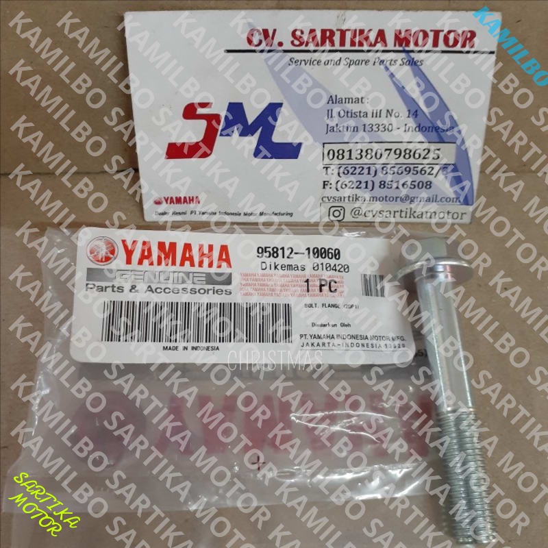 (100% Ori ) Baut Knalpot Aerox Nmax 155 VVA 95812-10060 Mantap Boss