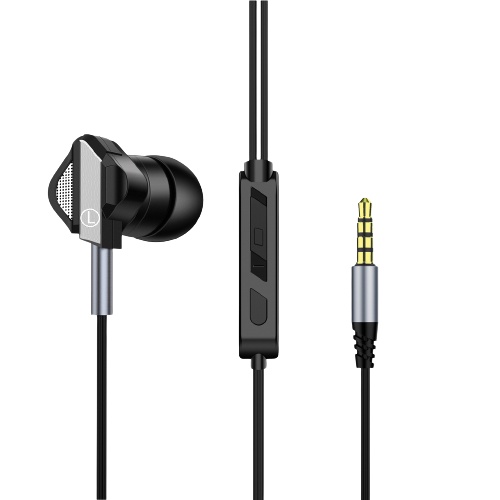 Earphone PHILIPS T178 Metal Body stereo bass music telfon headset mic