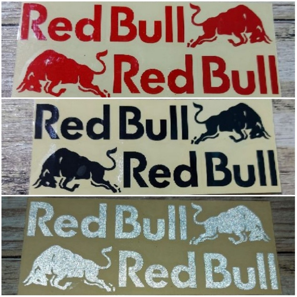 stiker cutting motor helm redbull logo termurah bisa COD harga 1pcs keren variasi racing