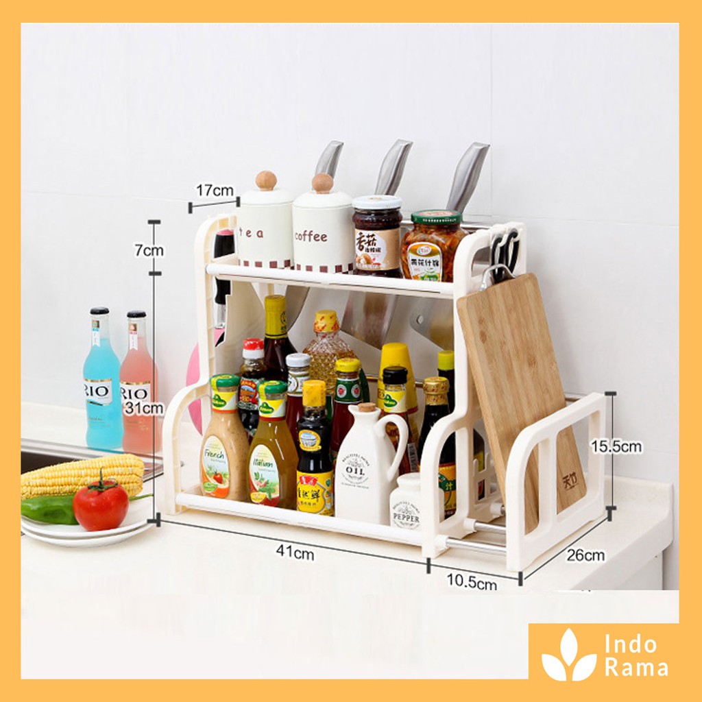 RAK DAPUR / RAK DAPUR SERBAGUNA / RAK BUMBU DAPUR / TEMPAT BUMBU DAPUR