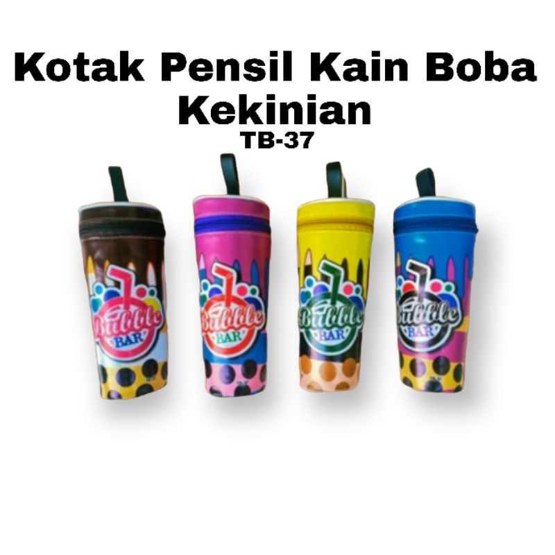 

Kotak Pensil Kain Boba Kekinian / Kotak Pensil Resleting Boba TB37
