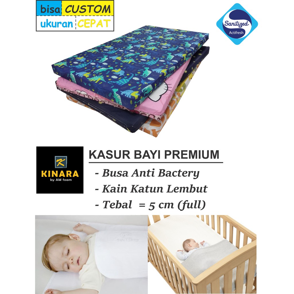 Kasur Box Bayi Anti Bakteri tebal 5 cm