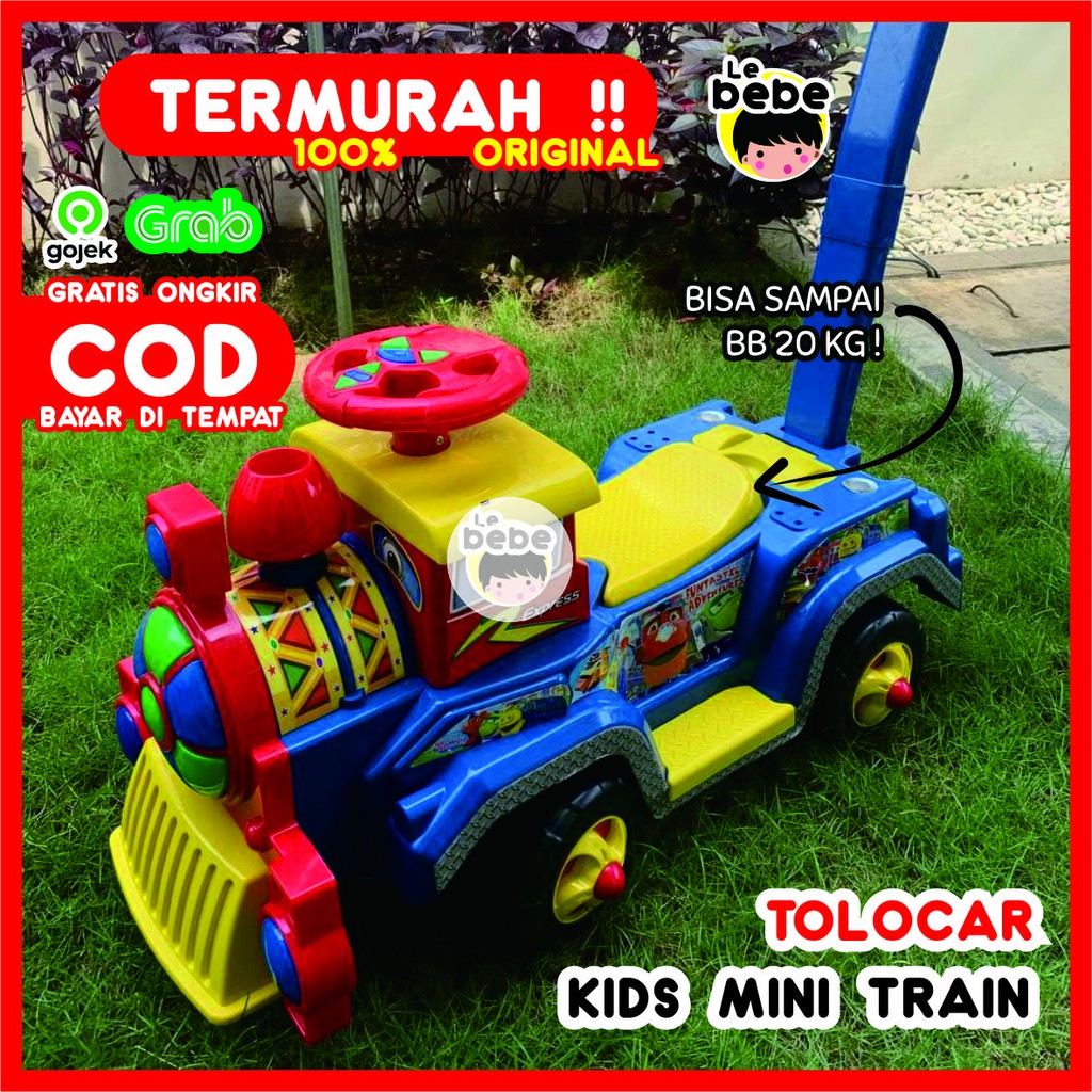 TOLOCAR Mainan Kereta Api Anak Mobil Mobilan Ride ON Mobil Dorong Kereta Api Train Car Kereta Dorong