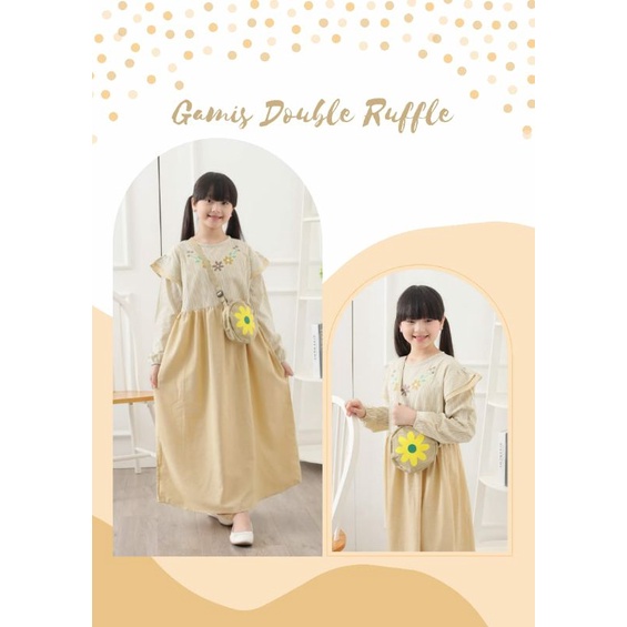 #GAMIS DOUBLE RUFFLE FREE TAS