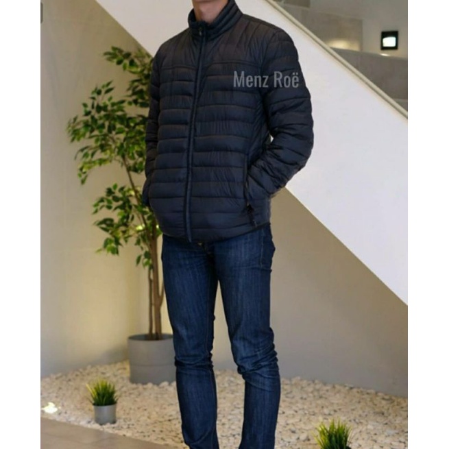 COLD CONTROL LIGHTWEIGHT PUFFER JACKET BLACK / jaket pupper Gap