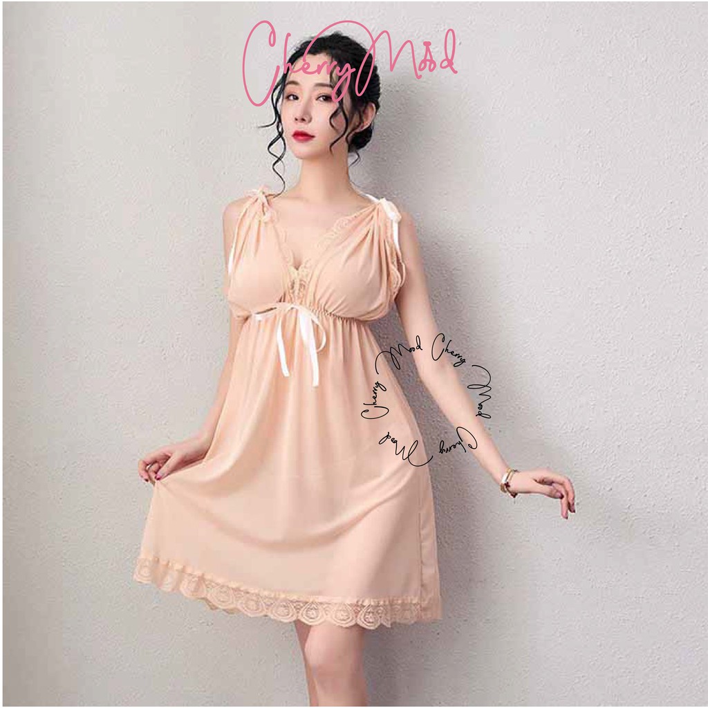 CAMELLIA Lingerie Sexy V-Neck Renda Pita 2 Style Baju Wanita Jumbo Transparant Fashion Import Baju Dinas Depan Suami Sleepwear G-string Termurah Baju Malam Pertama Terbaru Pakaian Dalaman Wanita-6