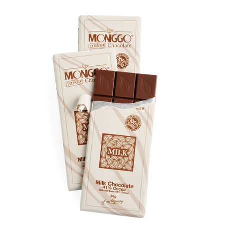 

Milk Susu Chocolate Cokelat Coklat Kakao 41% 80 gram Monggo Jogja