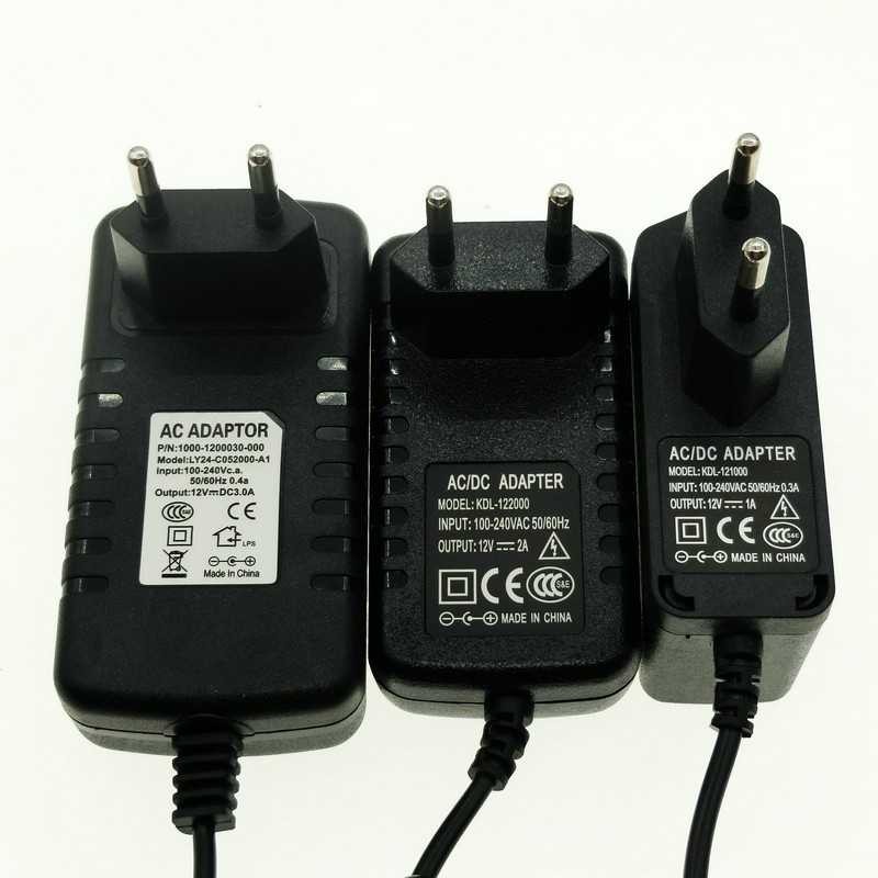 DSM Adaptor Power LED Strip DC12V 3A Kepala Plug 5.5x2.5mm AC Adapter Murah Power Adaptor Serbaguna