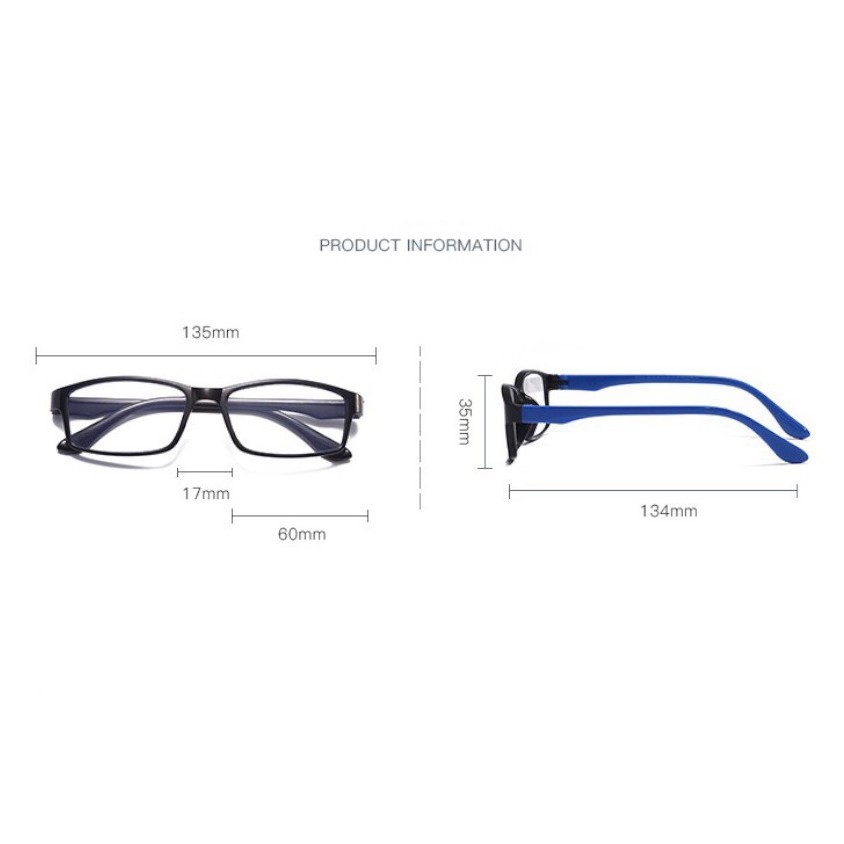 BOSJKT658 Kacamata Anti Radiasi / Anti Blue Light Sunglasses Frame Lensa Transparan