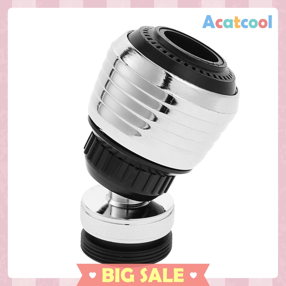 360° Rotary Universal Water Saving Tap Faucet Bubble Aerator Nozzle Filter