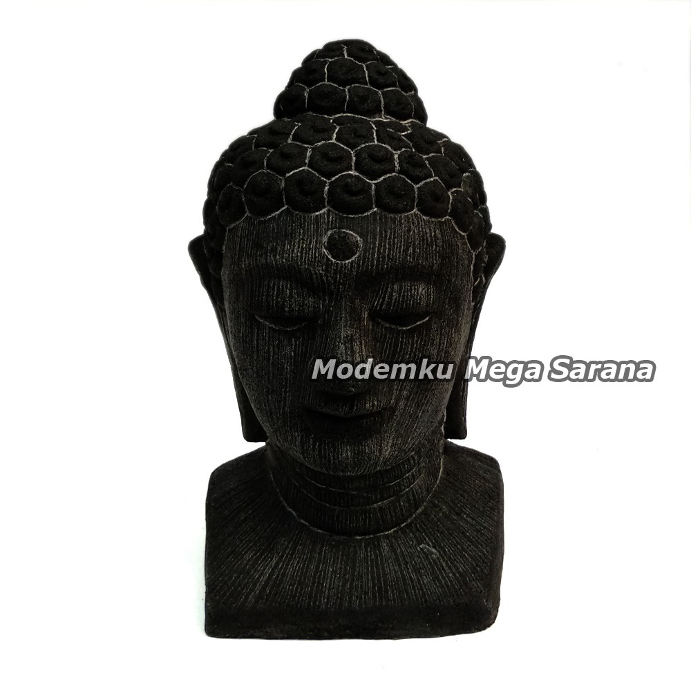 Souvenir Pajangan Patung Kepala Dewa Budha - M 9x9x16 cm