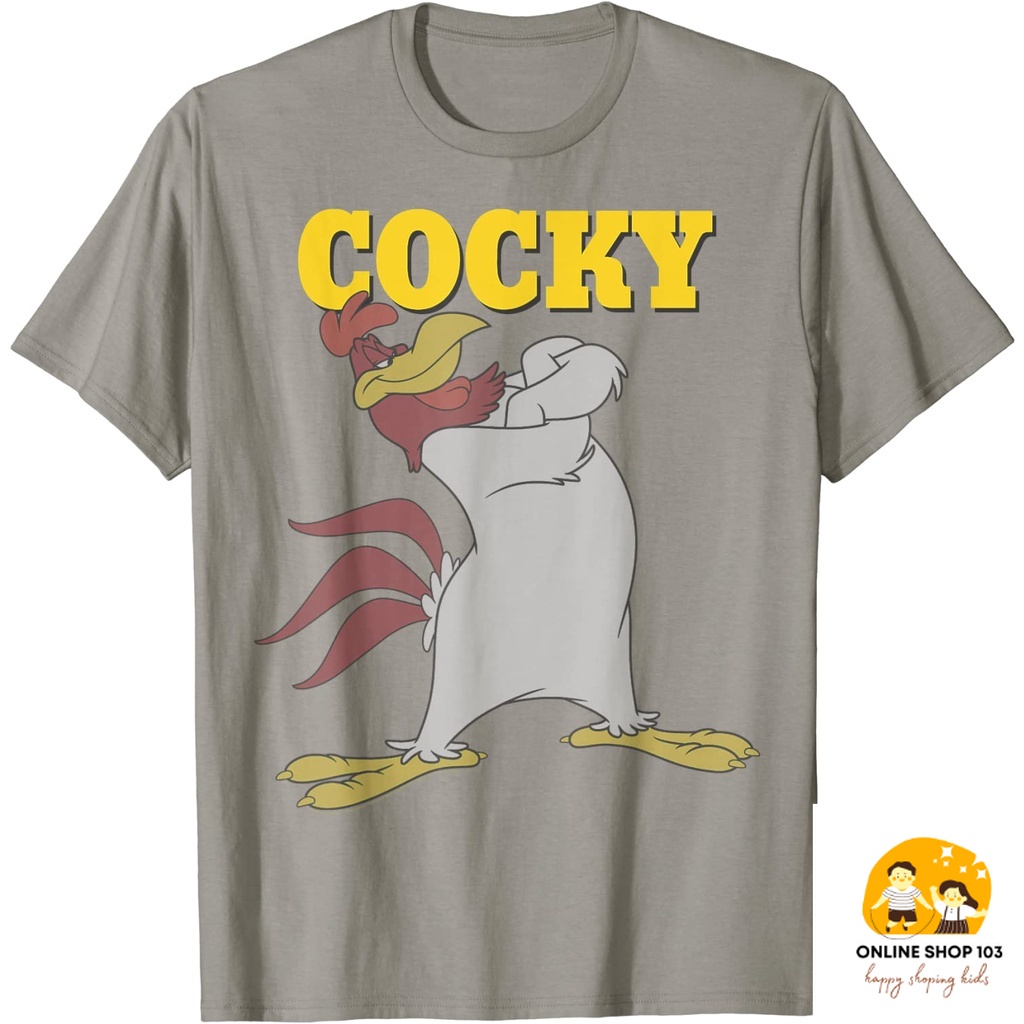 Baju Anak Looney Tunes Foghorn Leghorn Cocky Portrait T-Shirt Kaos Anak Pakaian anak Fashion Bayi Fa