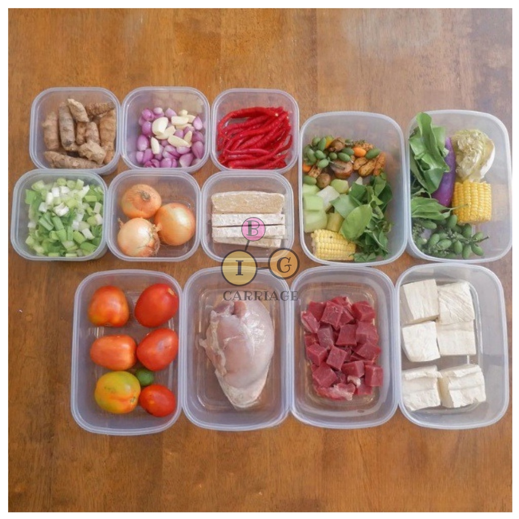 CALISTA RUMOI PUTIH BENING 12 PCS TOPLES PLASTIK BENING FOOD KONTAINER KULKAS / TOPLES KULKAS TEMPAT