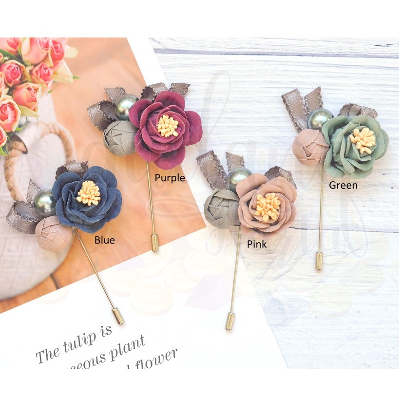 Tuspin Bros Hijab Flowers Lucu Bunga Unik Jepit Brooch Lucu Pin Pins Peniti Jilbab Cantik GH 208016