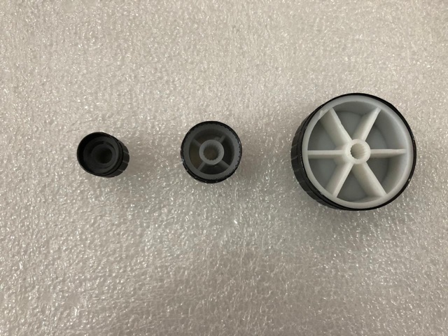 Knop Potensio Alumunium Hitam 40mm