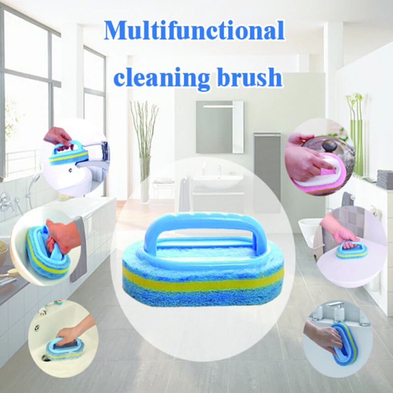 SPONS Pembersih Spon Karat Besi Nano Melamine Magic Sponge Scouring Pad Tapas Goso, Pencuci Piring Tebal Sikat Cuci Piring Busa Kamar Mandi WC Cleaning Brush anak kain busa halus padat Lucu serbaguna