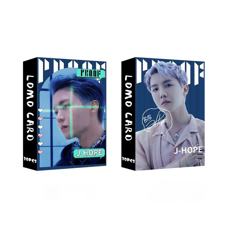 30pcs / box Kartu Lomo Foto BTS Dua Sisi