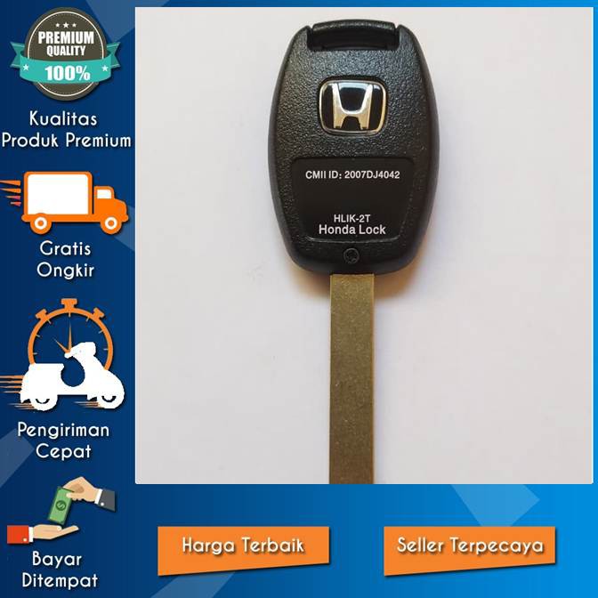 DUPLIKAT KUNCI MOBIL HONDA - CASING COVER KUNCI MOBIL HONDA CRV JAZZ BRIO MOBILIO CIVIC 2 TOMBOL