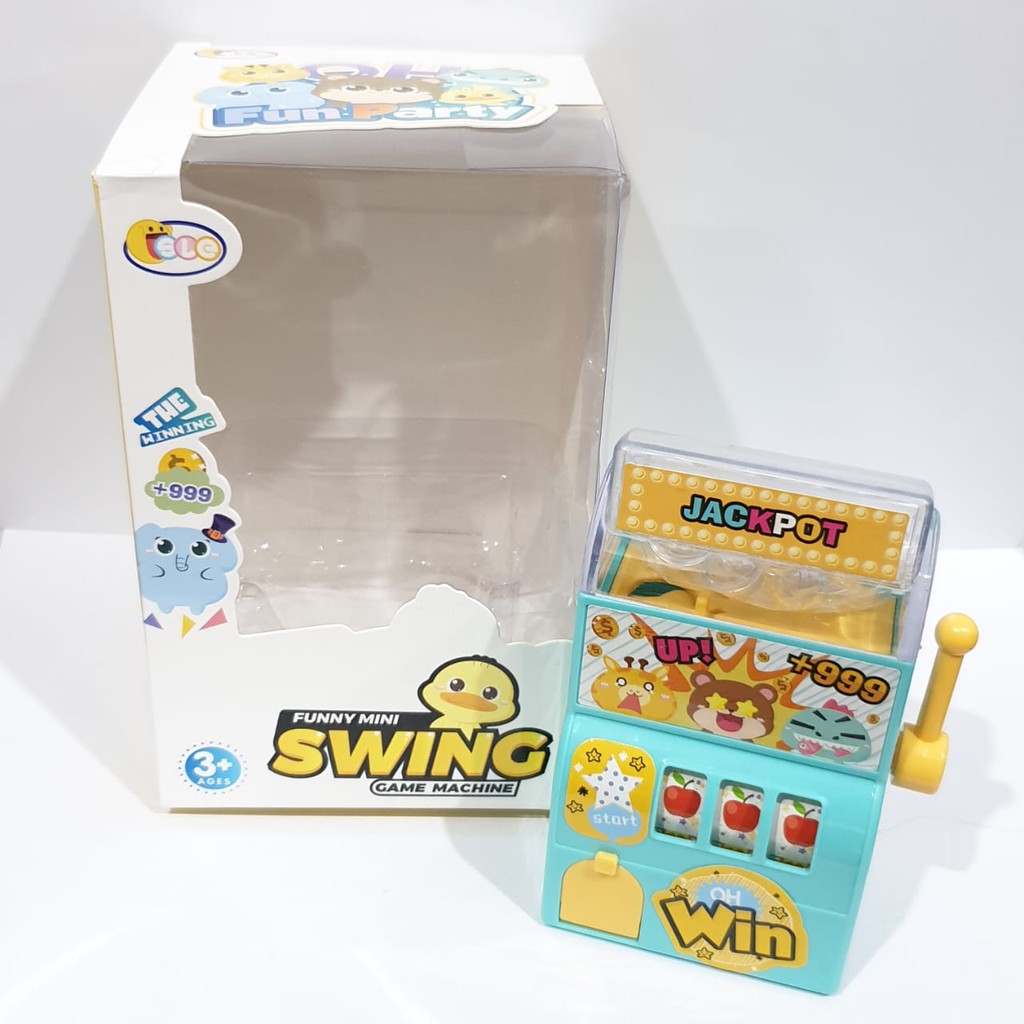 CR MB209 Mainan Anak Murah Mini Jackpot Swing / Candy Vending Machine Drink / Surprise Mini Roll-MINI SWING