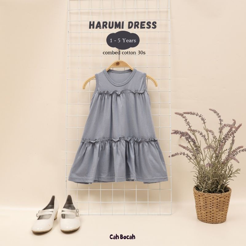 CAH BOCAH - HARUMI DRESS - DRESS ANAK - BAJU ANAK - DRESS BAYI