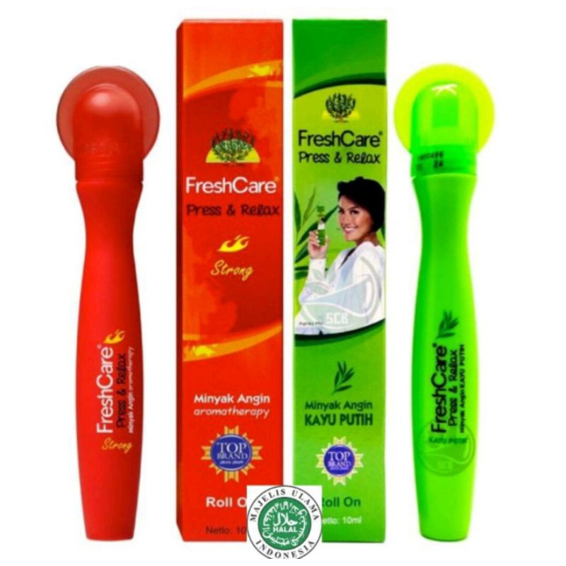 Freshcare Press &amp; Relax / Minyak angin aromatherapy Roll On 10ml