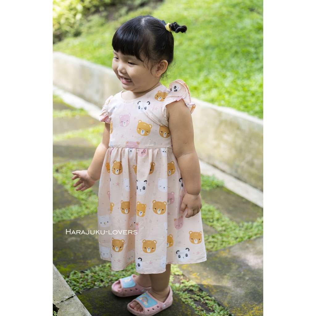 Dress Anak Perempuan Katun Motif Lucu [A002]