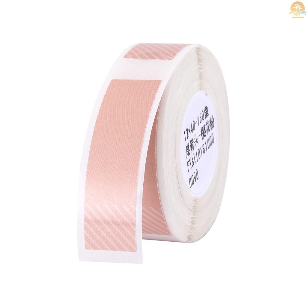 Niimbot Thermal Printing Label Paper Barcode Price Size Name Blank Labels Waterproof Tear Resistant 12*40mm 160pcs/roll for Home Organizer Supermarket Store Catering