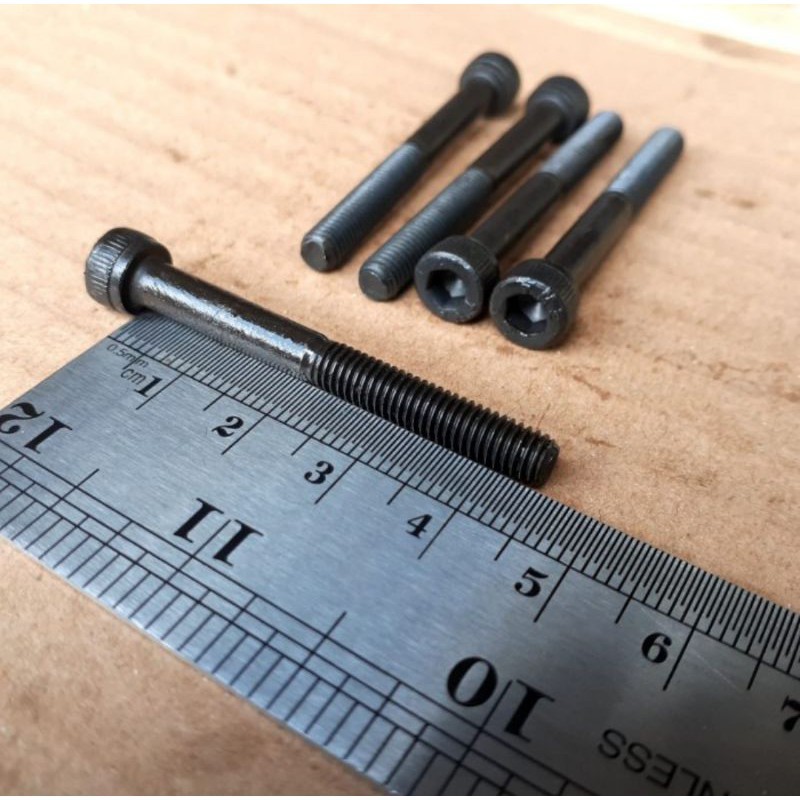 BAUT L BAJA M5 X 45 / BAUT M5 / BAUT 8 KUNCI L4 / L 4 HALF DRAT / BAUT L M5 X 45 / BAUT L M5X45 BAJA