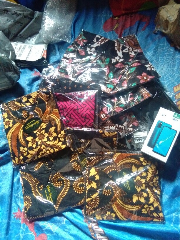 Batik Couple Keluarga Sania Ruffle Ori Ndoro Jowi Dnt Motif Melati