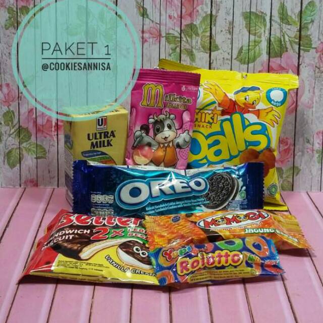 

Paket Souvenir Ulang tahun Anak / Paket bingkisan snack ultah anak Murah