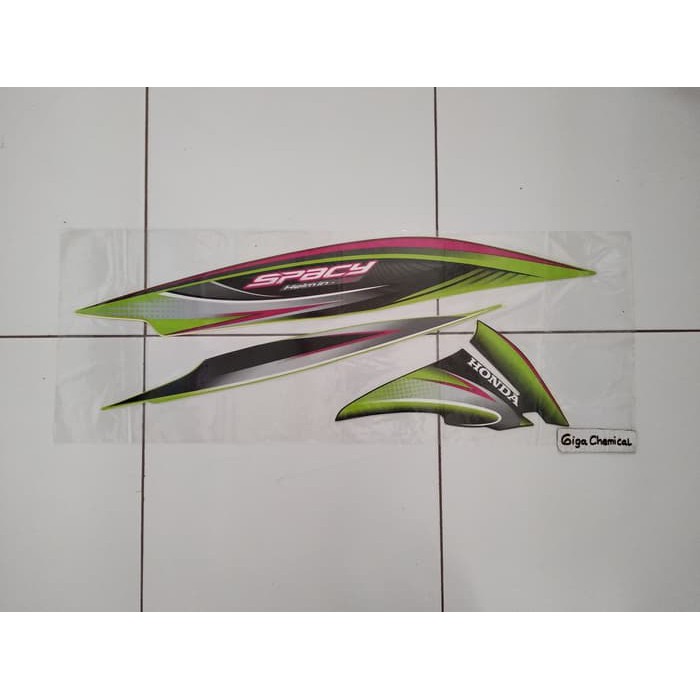 Striping Sticker Lis Honda Spacy Karbu 2011 2012 Hijau