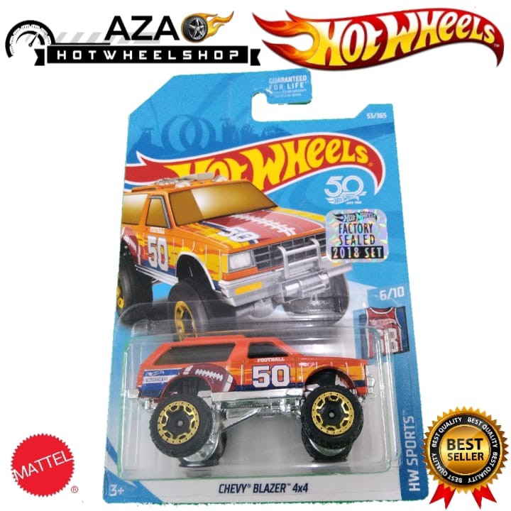 Hot Wheels Chevy Blazer 4X4 Orange HW Sports FS 2018 Factory Sealed