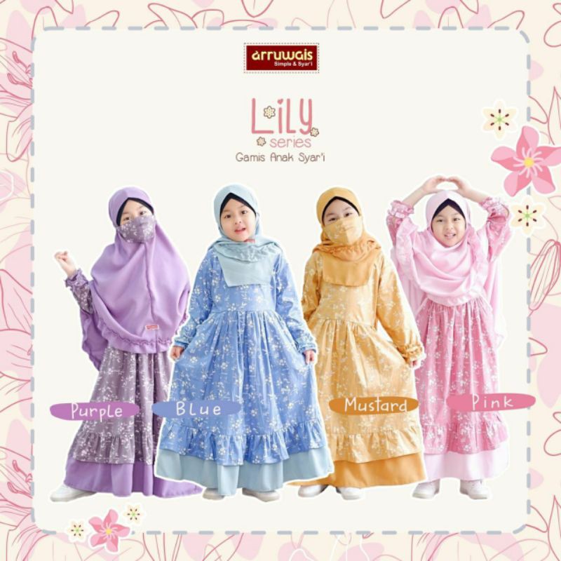 gamis lily anak by arruwais