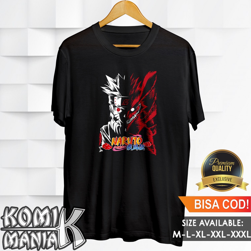 Kaos Anime Naruto Baju Distro Pria Cowok Dewasa Original T Shirt Keren Tshirt Wibu Lengan Panjang Pe