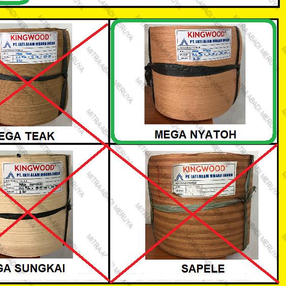 ○ Veneer Mega Nyatoh Kulit Kayu Premium ➻