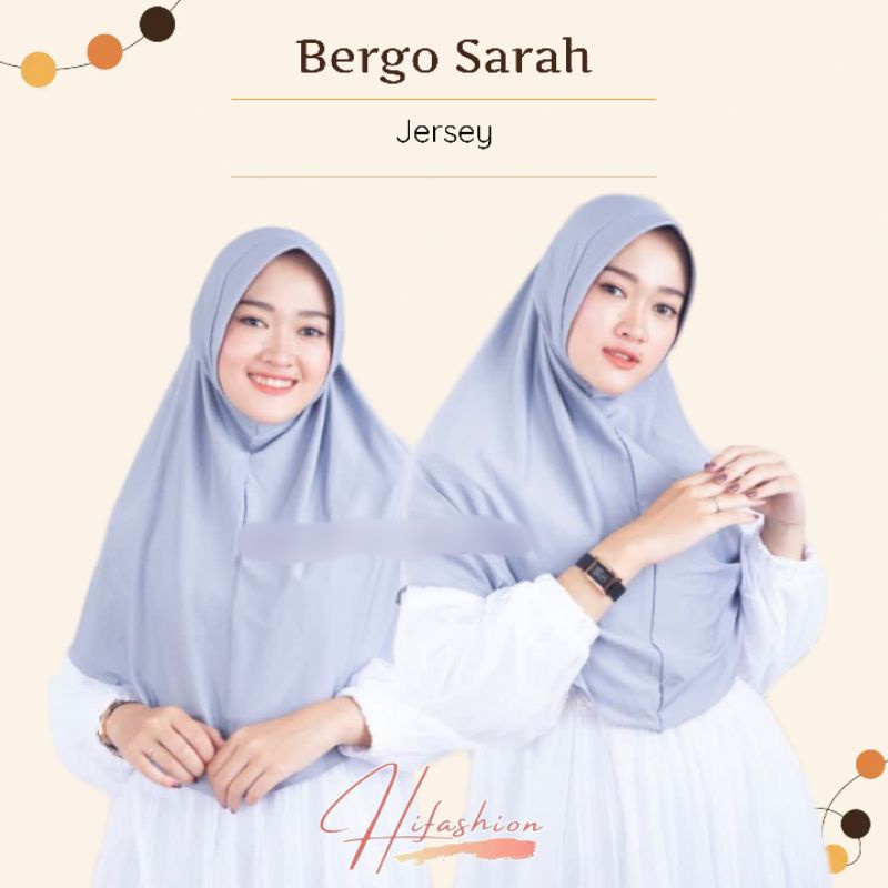 Hijab Instan Bergo Sport Sarah Oval