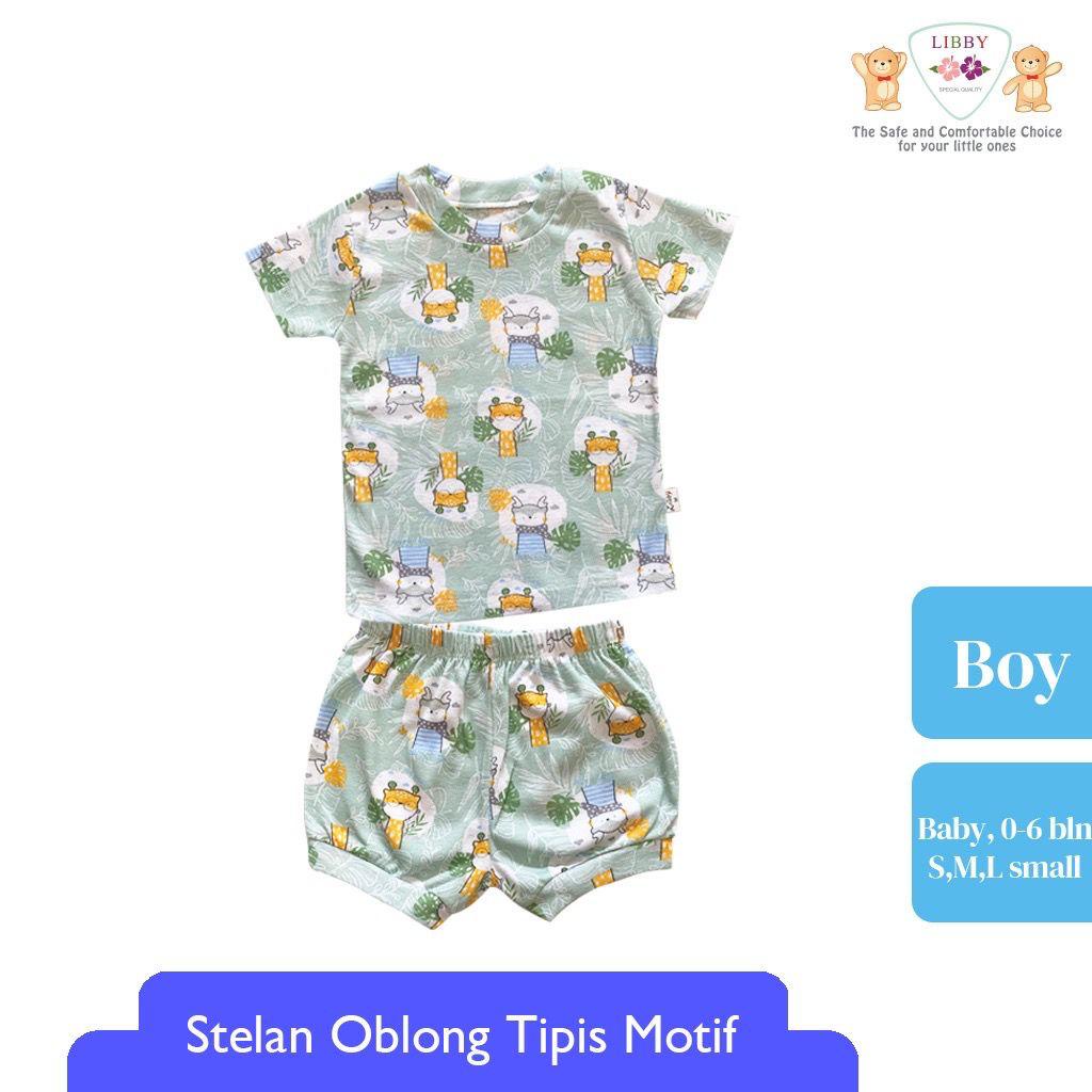 LIBBY STELAN  ANAK BAJU PENDEK CELANA BOY