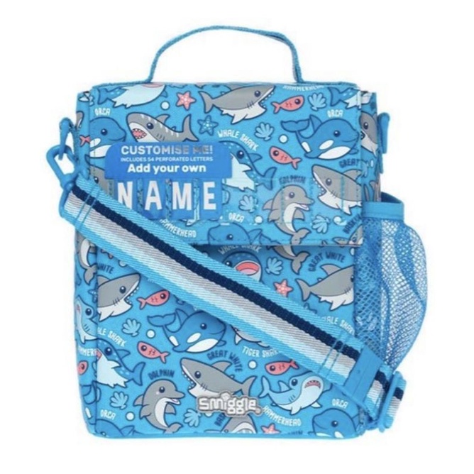 Smiggle shark lunch bag tas selempang teeny