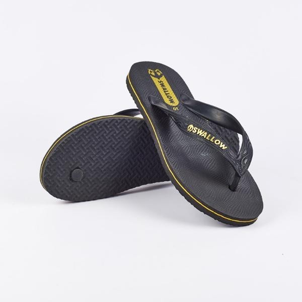 GROSIR Sendal Jepit Pria Swallow Black Pearl Hitam Khusus Size 10