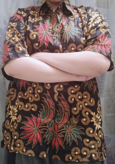 Atasan Batik Dolby Dolbi Dobby Doby Tenun Sutra Tulis Halus Katun Atbm Baron ,sarombit Atasan
