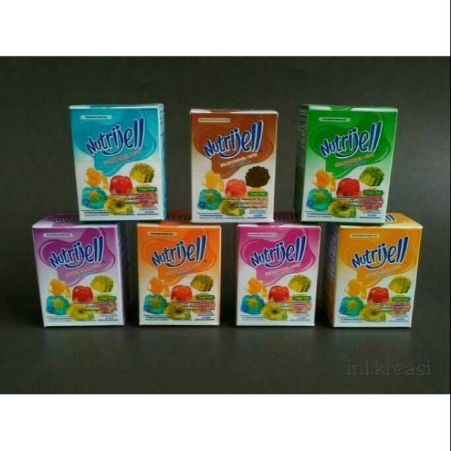 

Nutrijell rasa buah (15gr) dan coklat (30gr)