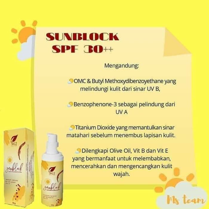 sunblock spf 30+++ sr12 Original