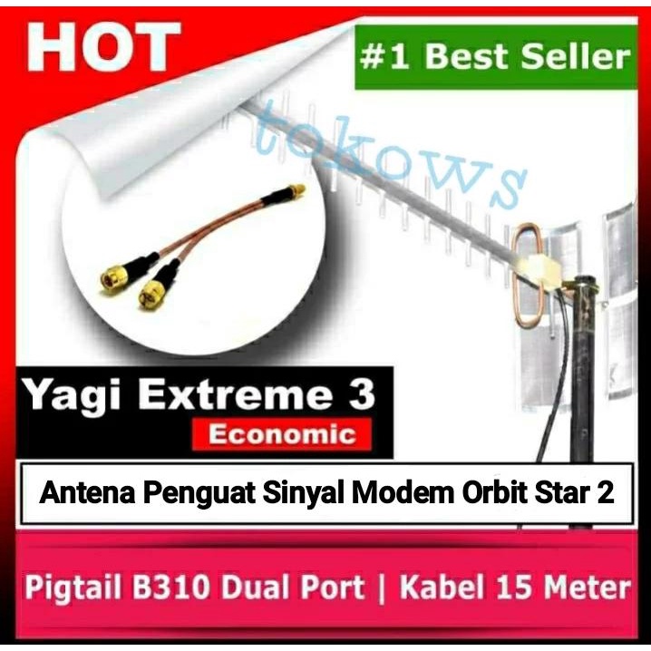 Antena Penguat Sinyal Orbit Star 2 - Yagi Extreme 15M