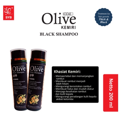 Olive Kemiri Black Shampoo &amp; Hair Conditioner 200 ml